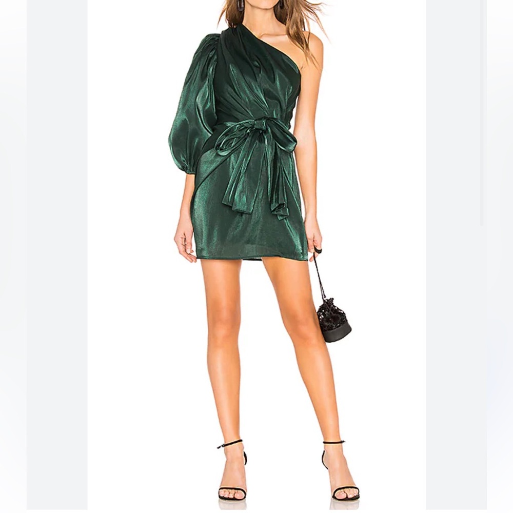 Lovers & Friends green dark green Kennedy dress. Medium.